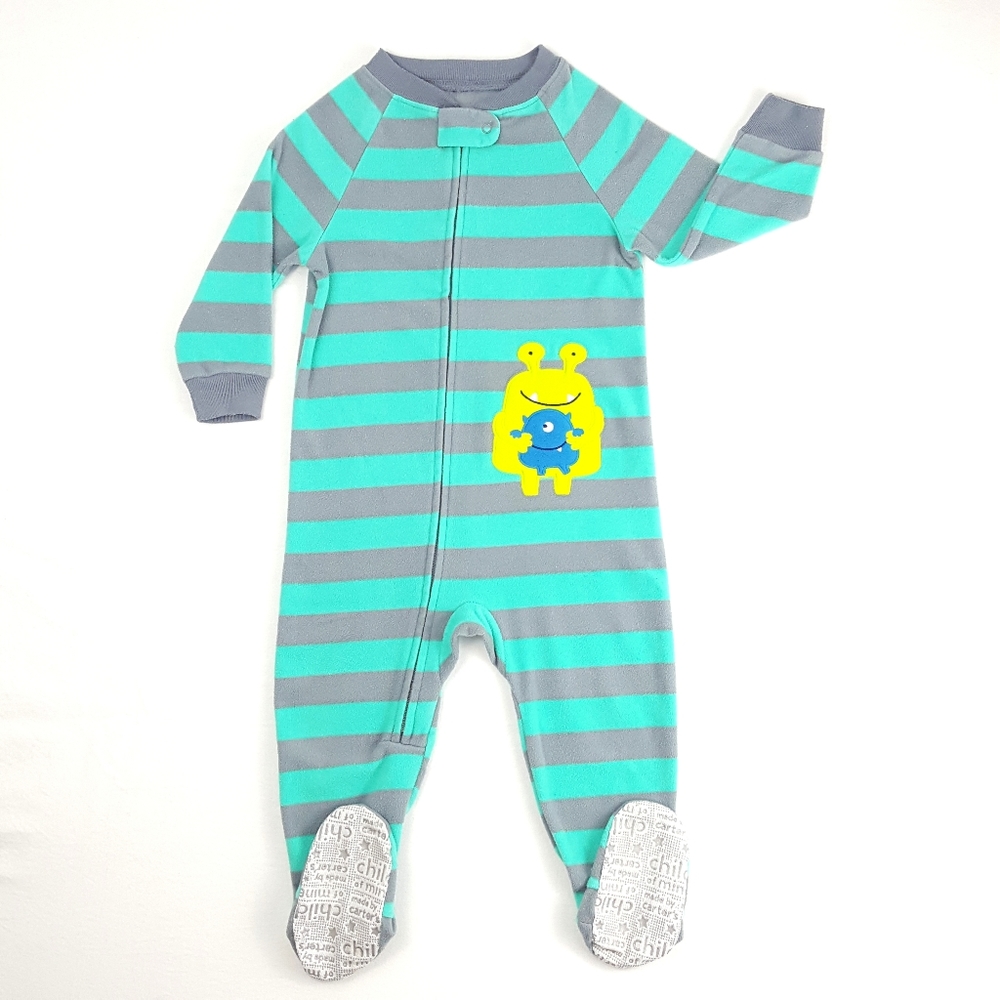 CHILD OF MINE 18mos Footed Monster Onesie